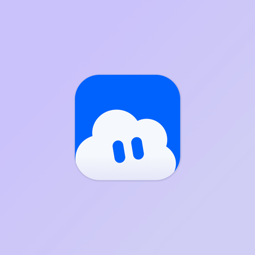 Kumo Countdown Timer app icon: a friendly white cloud on a blue rounded square